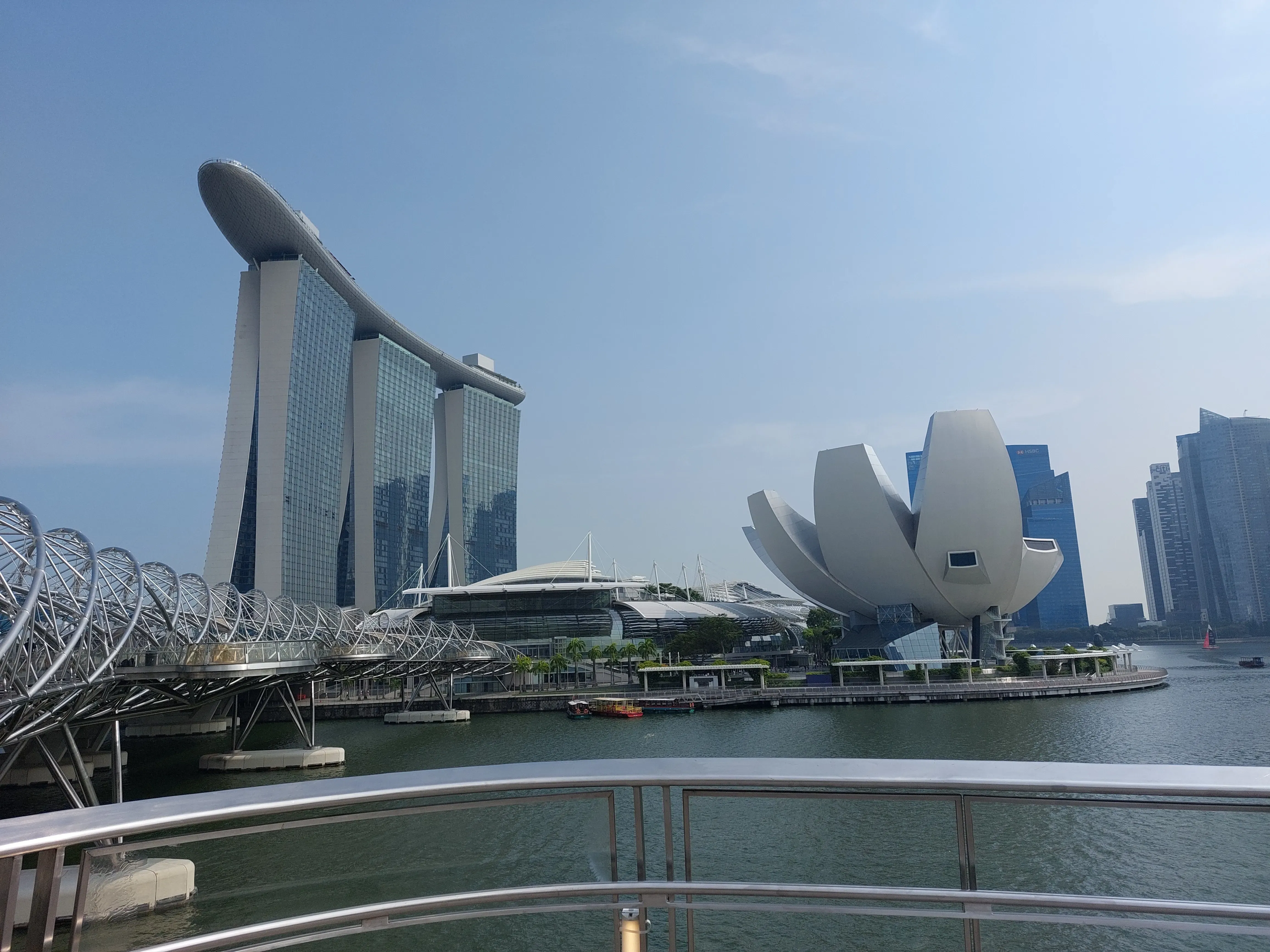 Singapore skyline and gardens